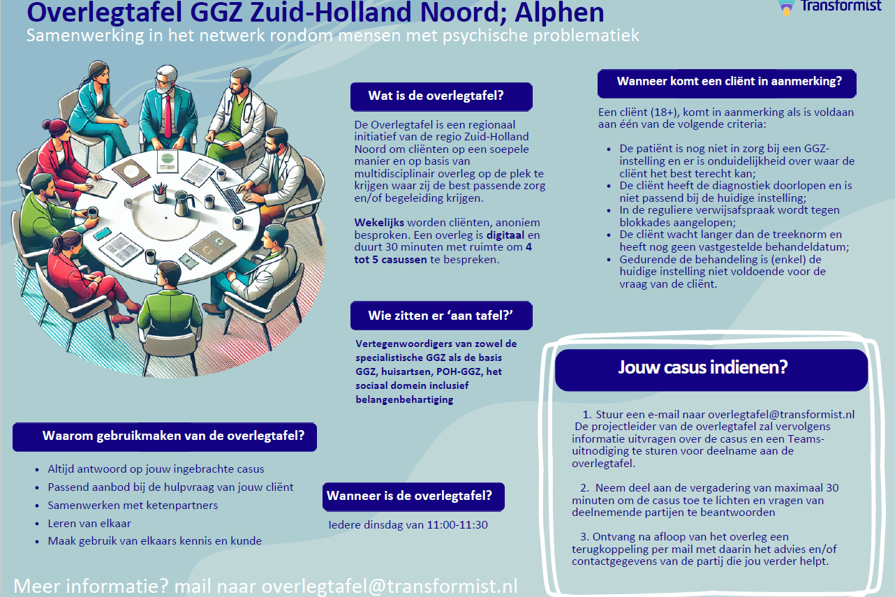 De overlegtafel: ervaringen uit de praktijk